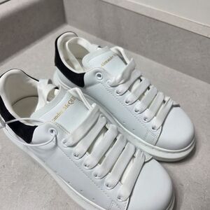 Alexander McQueen White and Black Sneakers